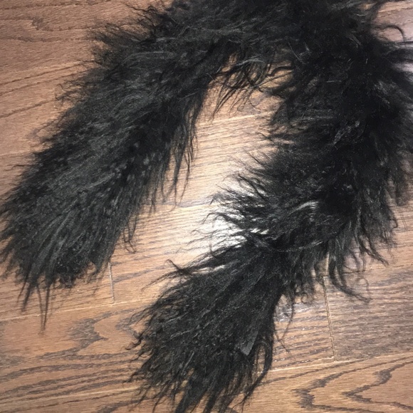 Black Wool Crepe Jacket with option fur trim - Picture 6 of 7